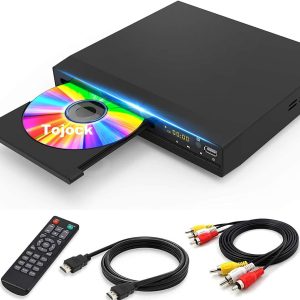 9.5" Portable DVD Player with 7.5" Swivel Display Screen, 5-Hour Built-in Rechargeable Battery, Car DVD Player,Supports SD Card/USB/CD/DVD and Multiple Disc Formats, High Volume Speaker
