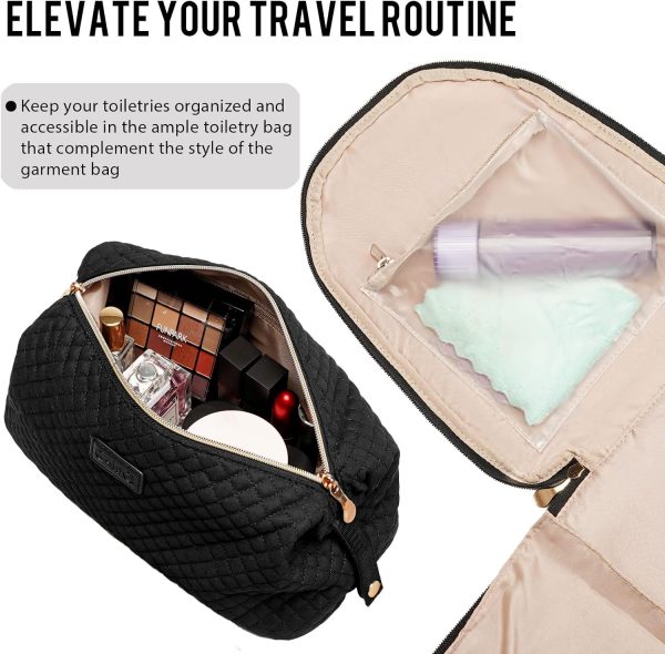 Garment Bag Carry On Convertible Travel Duffel Bag with Shoe Pouch Weekender Bag for Women Men 2 in 1 Hanging Suit Bag with Shoulder Strap Business Travel Bag - Image 4