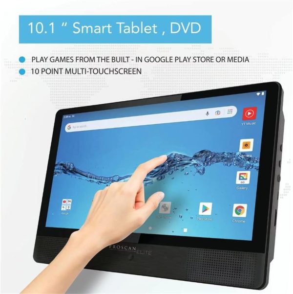 PROSCAN Elite 10.1" Quad Core Tablet/Portable DVD Combo 2GB/32GB Android 11 PELTDV1029 - Image 5