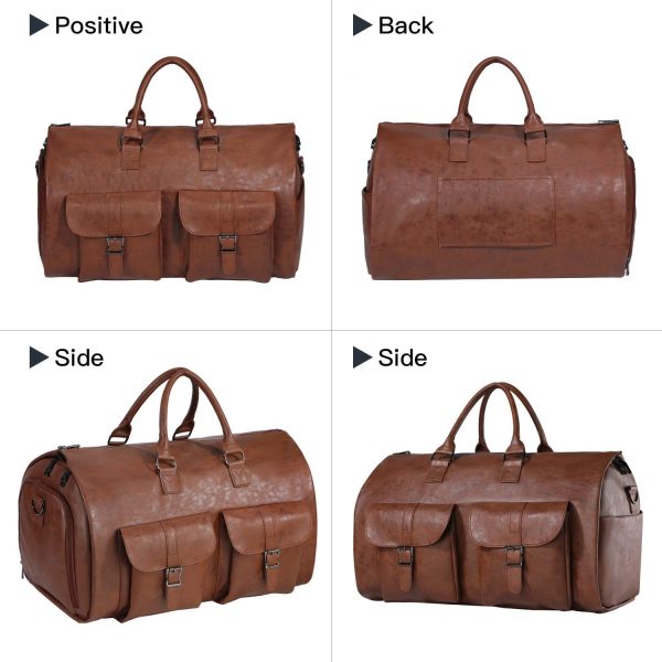 Convertible Travel Garment Bag,Carry on Garment Duffel Bag for Men Women - 2 in 1 Hanging Suitcase Suit Business Travel Bag - Image 5